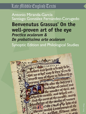 cover image of Benvenutus Grassus' On the well-proven art of the eye